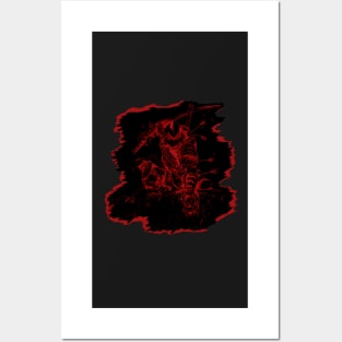 Last of his kind - Black and red edition Posters and Art